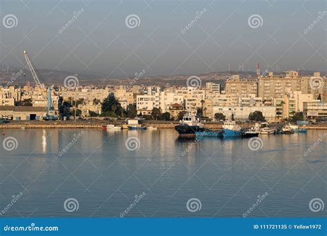 View Of Larnaca`s Bay October 12 2017 Editorial Image Image Of Sail