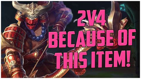 2V4 BECAUSE OF THIS ITEM HACHIMAN RANKED SMITE S10 YouTube