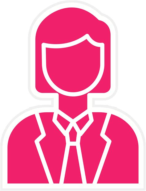 Business Woman Vector Icon Style 22437602 Vector Art At Vecteezy