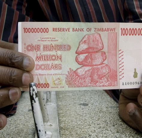 Hyper Inflation Zimbabwe To Introduce 100 Trillion Dollar Banknote WELT