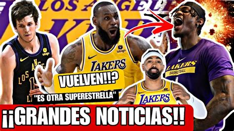 POR FIN TREMENDAS NOTICIAS EN LAKERS ESTAN MUY CERCA