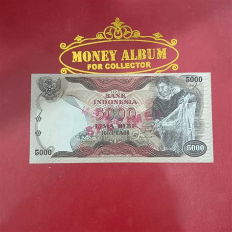 Jual Uang Kuno Kerta 5000 Rupiah 1975 Penjala UNC Seri X Kota