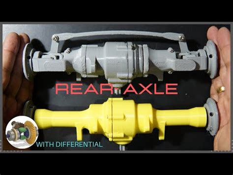 3D PRINTED REAR AXLE WITH DIFFERENTIAL RC CAR YouTube