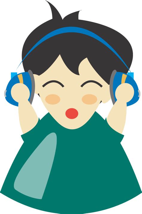 Boy With Headphone 102575 Free Svg Download 4 Vector