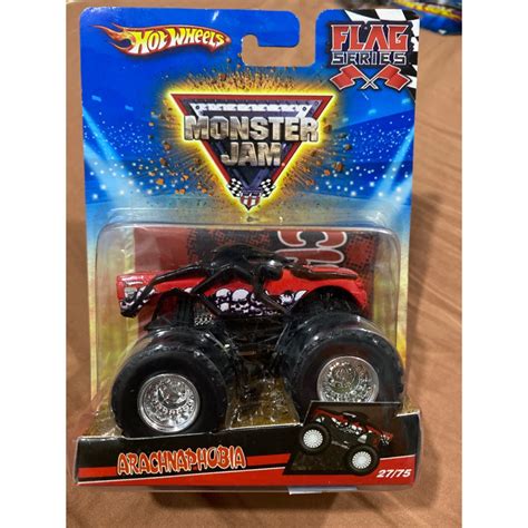 Hot Wheels Monster Jam Flag Series Arachnaphobia Shopee Malaysia