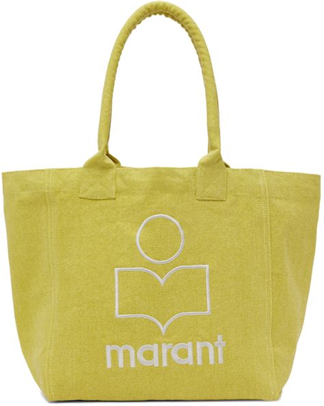 Yellow Small Yenky Tote By Isabel Marant On Sale