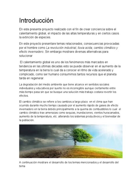 Calentamiento Global Introducción Desarrollo Descargar Gratis Pdf Cambio Climático Clima