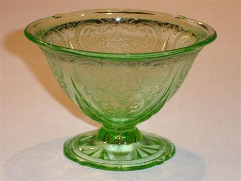 Green Depression Glass Pattern Identification And Photos