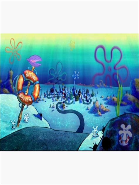 Spongebob Squarepants Bikini Bottom Poster For Sale By Radrollins Redbubble