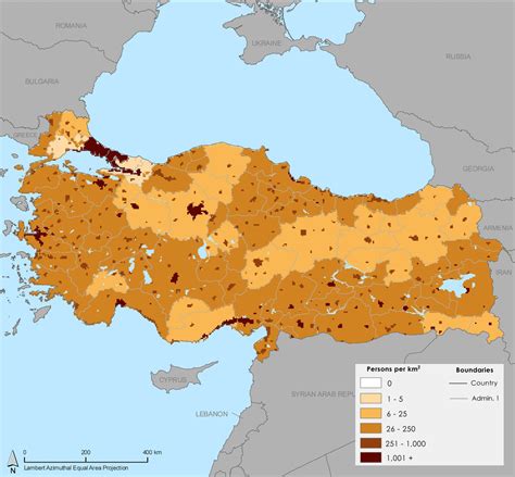 Densidad De Población En Turquía Recortes De Oriente Medio