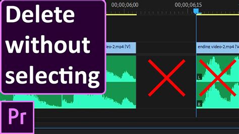 Ripple Delete A Clip Without Selecting It Premiere Pro YouTube