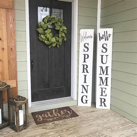 26 Best Spring Porch Sign Ideas And Designs For 2020