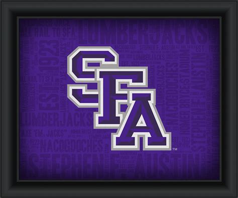 Stephen F. Austin University "College Logo Plus Word Clouds"-15 x18 ...