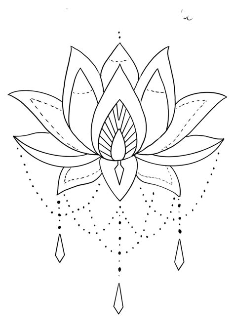 Pin By Dawidk On Ipad Szkice Lotus Flower Art Simple Mandala Tattoo