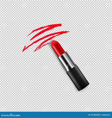 Female Red Lipstick Kiss Isolated On White Background Vector Illustration