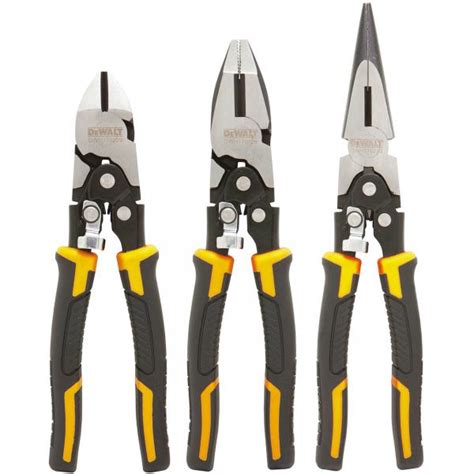 DEWALT DWHT0 70485 Compound Action Pliers Set 3 Pcs Mister Worker