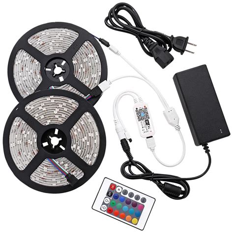 Цветная(RGB) Светодиодные ленты лампы 5050SMD DC12V гибкий светодиодный ...