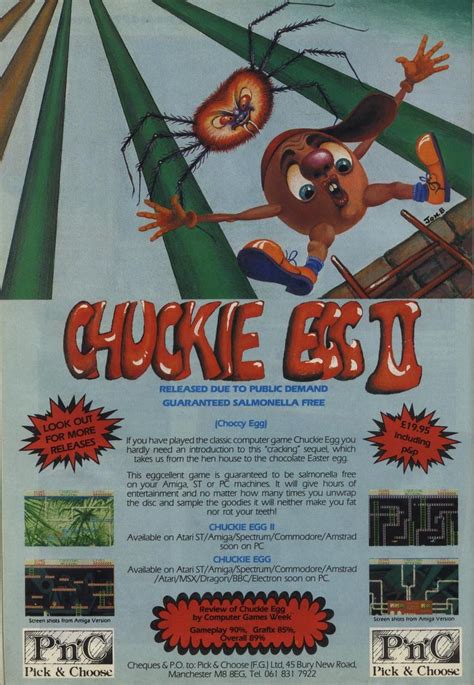 Cpcrulez Amstrad Cpc Gameslist Chuckie Egg C A F Software