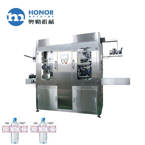 Heads Mineral Water Bottle Opp Label Hot Melt Glue Labeling Machine Automatic Labeling And