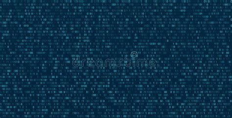 Matrix Abstract Background with Binary Numbers. Futuristic Background with Code or Data, Vector ...