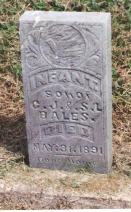 Infant Son Bales Memorial Find A Grave