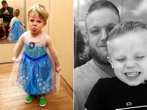 3-летний мальчик захотел быть принцессой Эльзой на Хэллоуин, и вот что ...