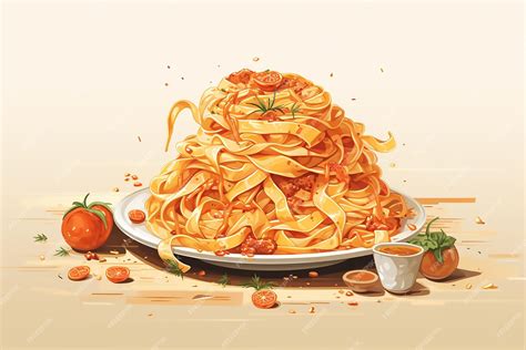Рецепт итальянского меню красных макаронных спагетти мясные шарики ...