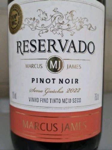 Marcus James Reservado Pinot Noir Vivino United Kingdom