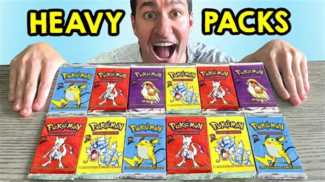 Opening All Heavy Vintage Pokémon Packs Youtube