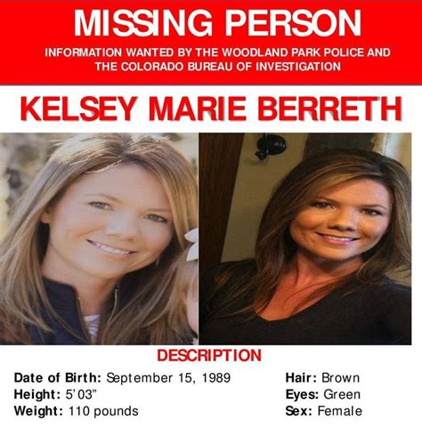 Kelsey Berreth Mom Missing Since Thanksgiving Update Fiancé Patrick