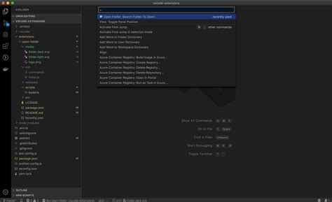 Open Folder Visual Studio Marketplace