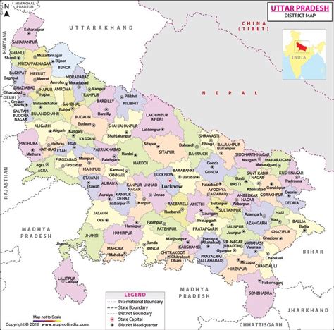 Maps Of Uttar Pradesh Uttar Pradesh Map Tourist Maps Of Uttar Pradesh ...