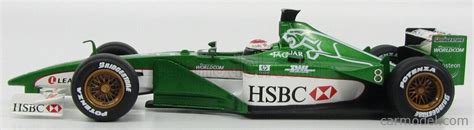 MATTEL HOT WHEELS 26742 Scala 1 18 JAGUAR F1 R1 N 8 SEASON 2000 J HERBERT GREEN MET WHITE