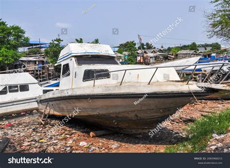 Old Wrecked Fishing Boat Stock Photo 2065968215 Shutterstock