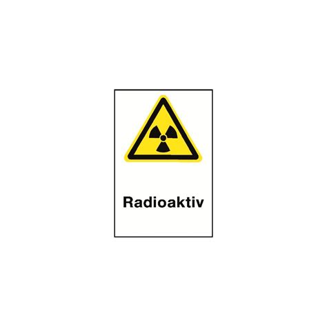 Warnschild Radioaktiv - W003