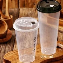 Jual PP Cup Injection 16 Oz 500 Ml Gelas Plastik Boba Isi 25 Pcs Lid