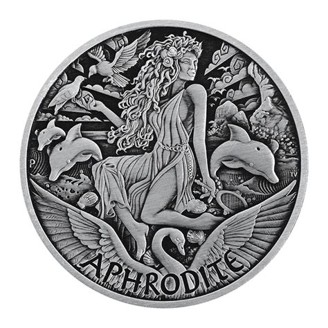 Tuvalu Aphrodite Gods Of Olympus Silber Oz Antik Finish