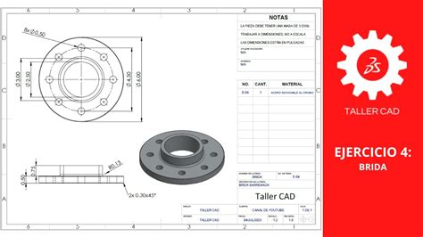 Brida Objetos y piezas mecánicas SolidWorks 2023 YouTube