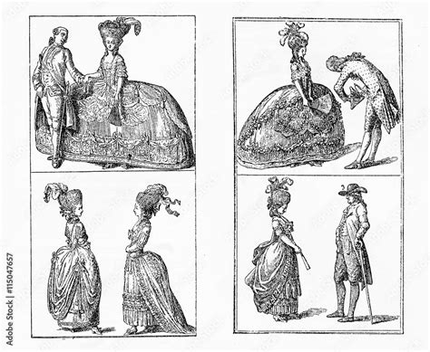 German Fashion In Berlin Men And Ladies Clothing In Early 18th Century