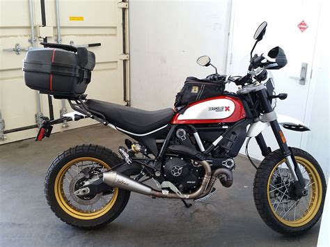 Givi Luggage Pannier Rack Installation On Ducati Scrambler Desert Sled