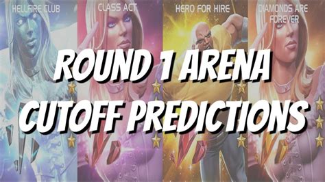 Emma Frost And Luke Cage Arena Cutoff Round 1 Predictions Marvel Contest Of Champions Youtube