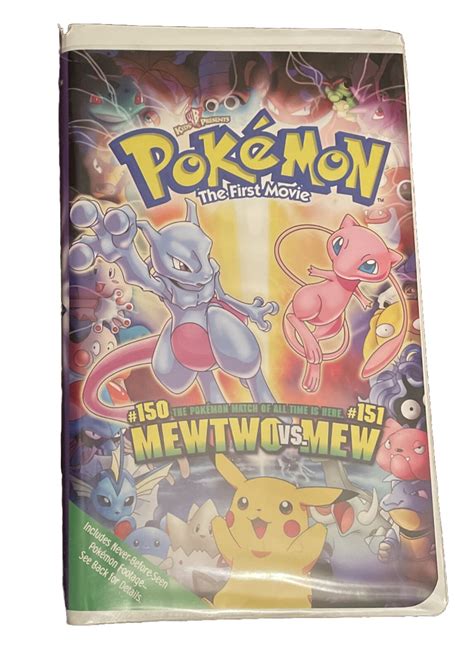 Mavin Pokémon VHS Tape The First Movie Mewtwo VS Mew