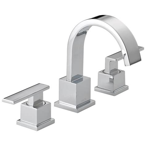 Shop Delta Vero Chrome 2 Handle Widespread Bathroom Sink Faucet At