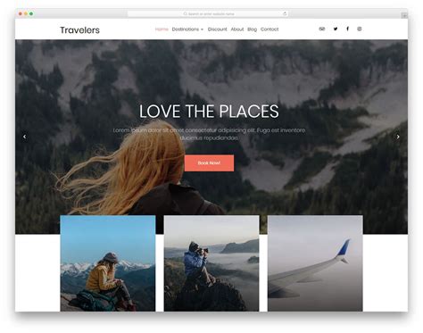 Free Travel Agency Website Templates With Premium Features