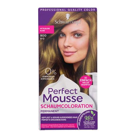 Schwarzkopf Haarfarbe Schwarzkopf Perfect Mousse Permanente ...