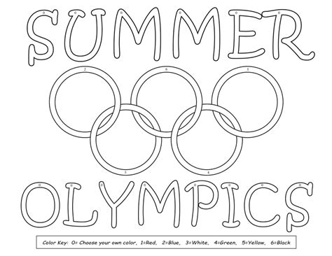 Free 8 Printable Olympic Coloring Pages Supplyme