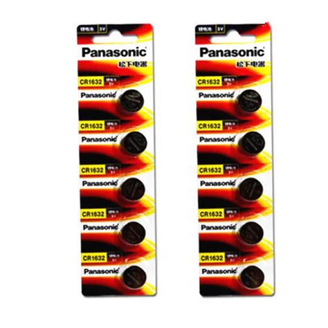 10 X Original Brand New Battery For PANASONIC Cr1632 3v Button Cell