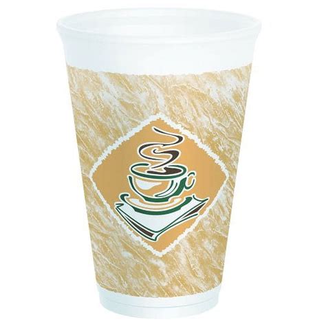 Dart X G Cafe G Thermo Glaze Foam Cup Oz Hot Cold Disposable Bulk Green PK