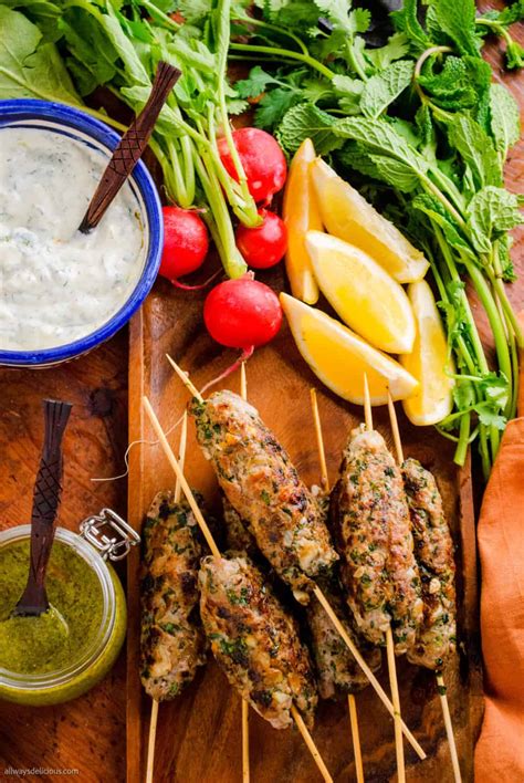 Lamb Kofta Kebabs with Fresh Herbs | All Ways Delicious