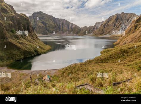 Lake Pinatubo, summit crater lake of Mount Pinatubo volcano ...